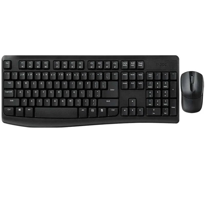Rapoo X1800Pro Wireless Optical Mouse, Keyboard AR Black